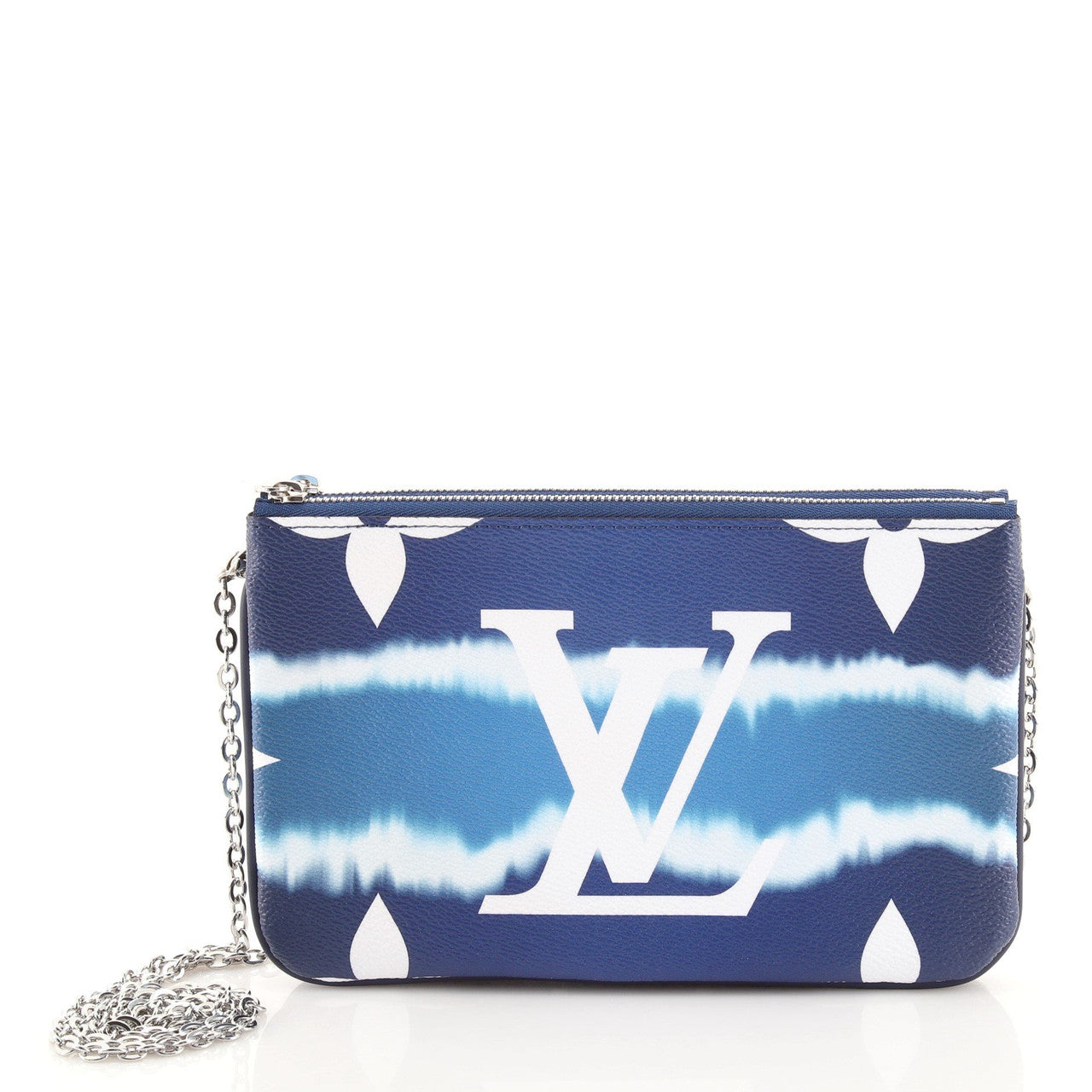 LOUIS VUITTON Double Zip Limited Edition Escale Monogram Giant Pochette