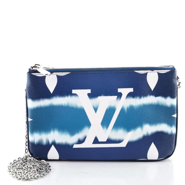 LOUIS VUITTON Double Zip Limited Edition Escale Monogram Giant Pochette