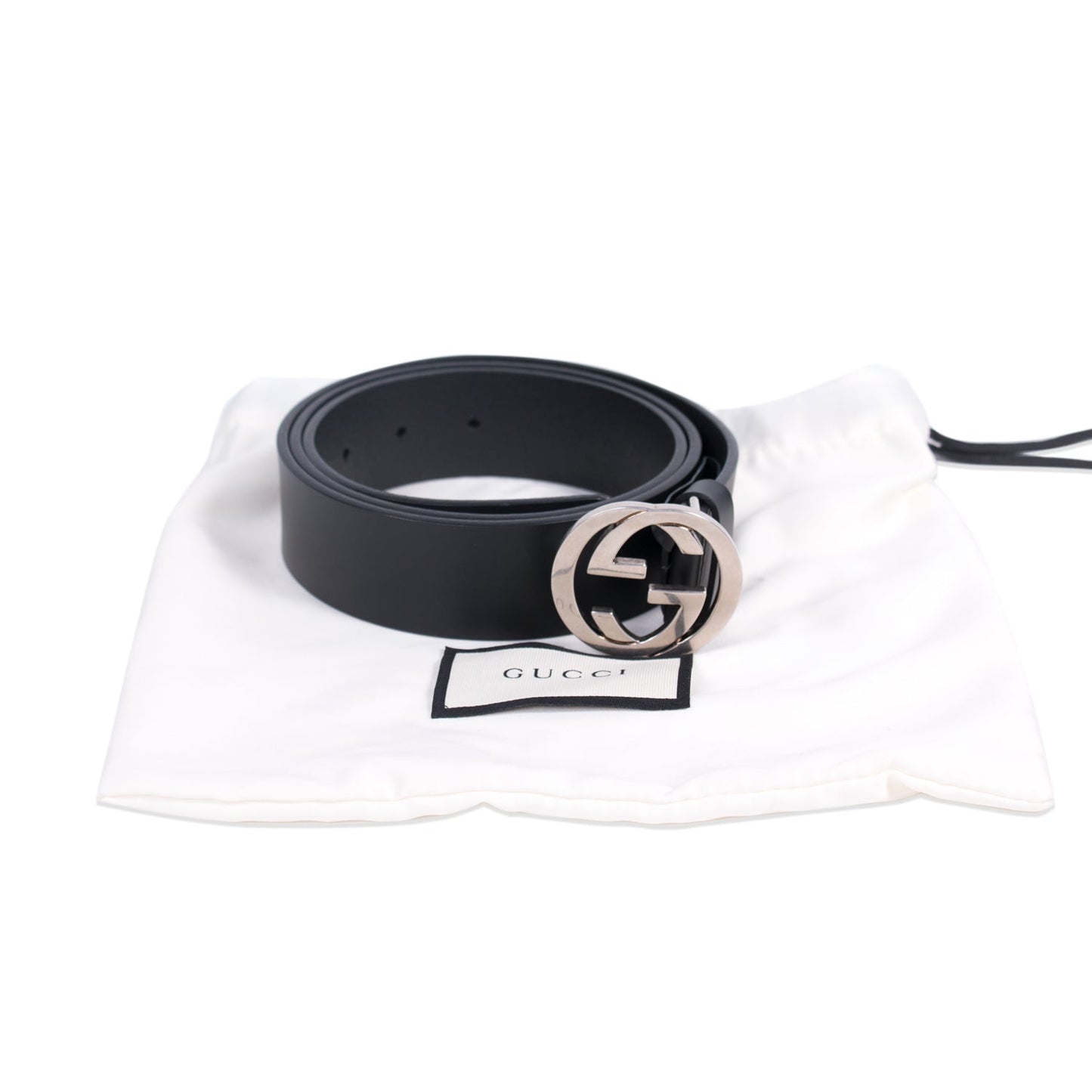 Gucci GG Interlocking Leather Belt