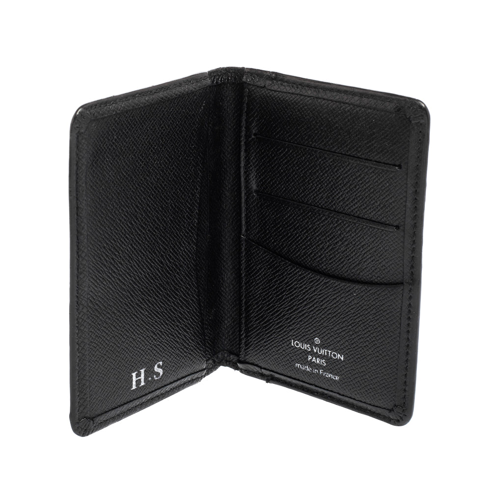 Louis Vuitton Black Taiga Leather Pocket Organizer