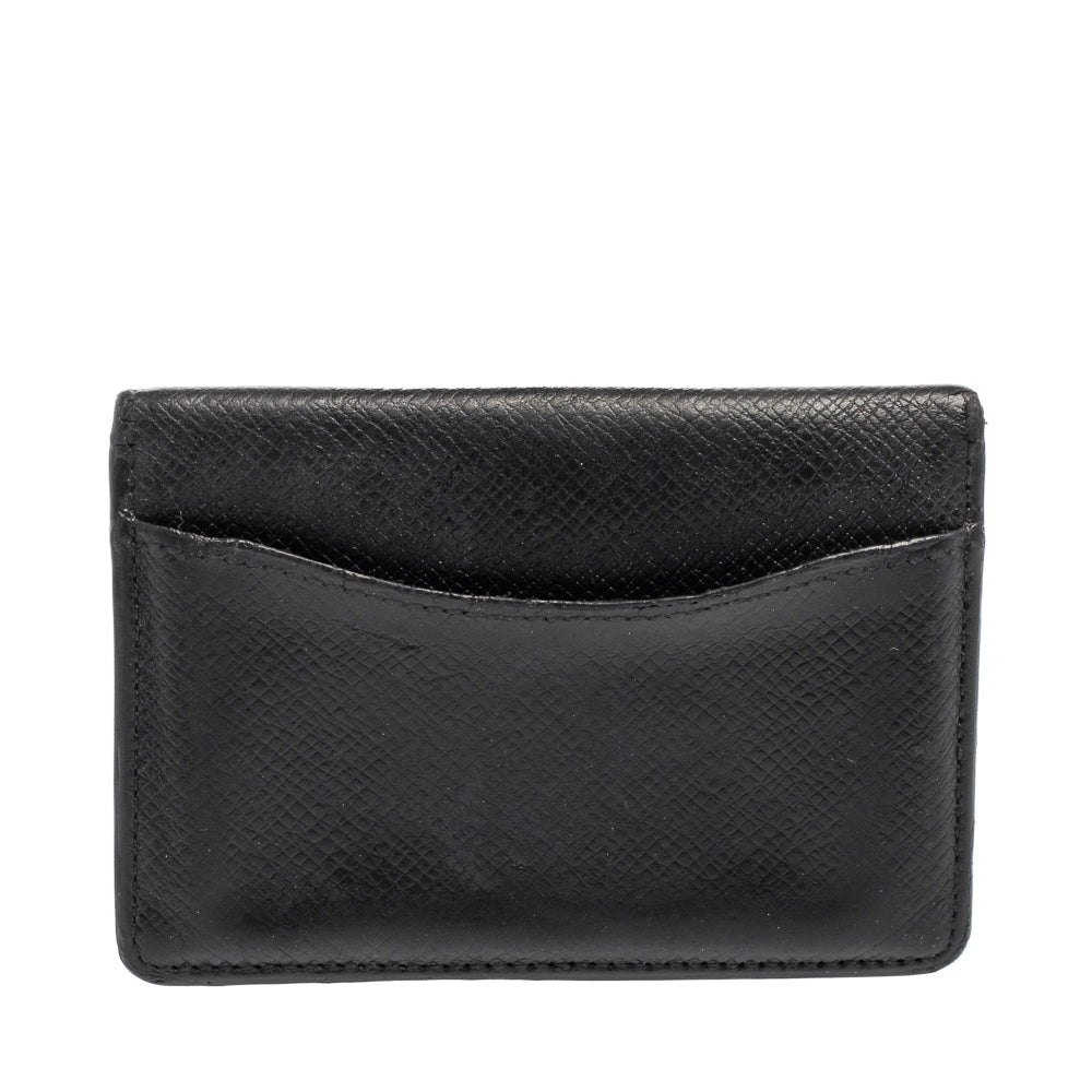 Louis Vuitton Black Taiga Leather Pocket Organizer