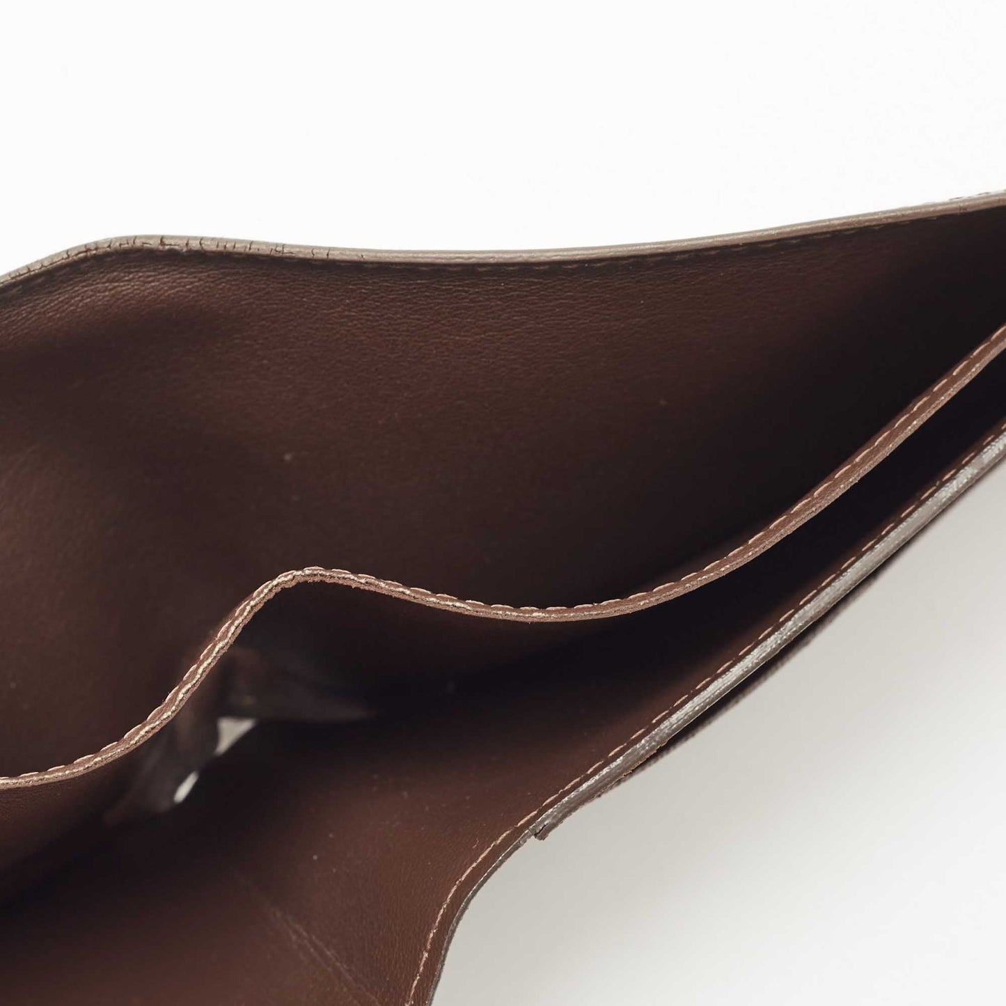 LOUIS VUITTON Brown Infini Leather Multiple Bifold Wallet