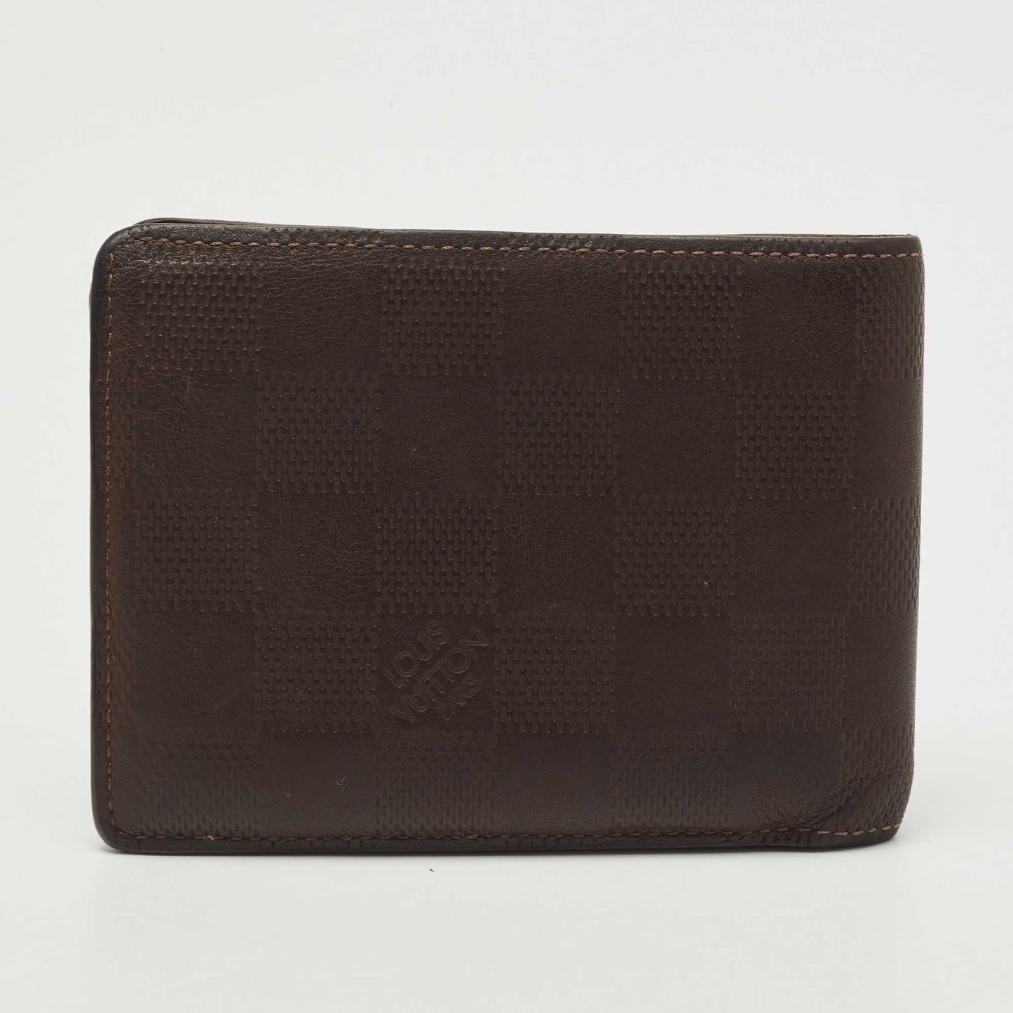 LOUIS VUITTON Brown Infini Leather Multiple Bifold Wallet