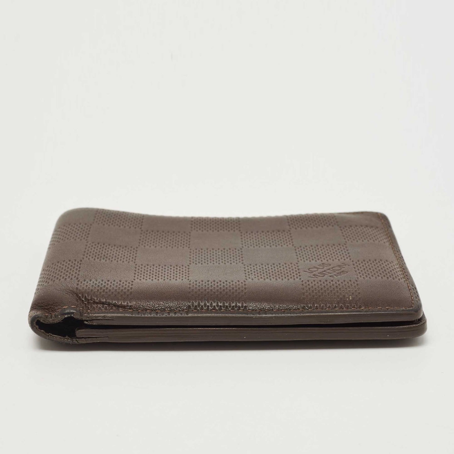 LOUIS VUITTON Brown Infini Leather Multiple Bifold Wallet