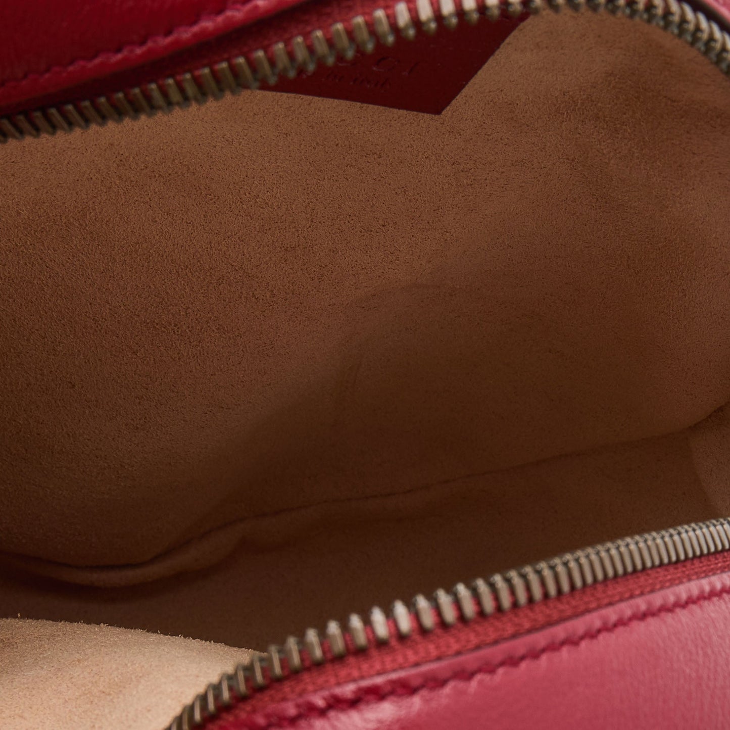 Gucci Red Matelasse Leather Mini GG Marmont Round Shoulder Bag
