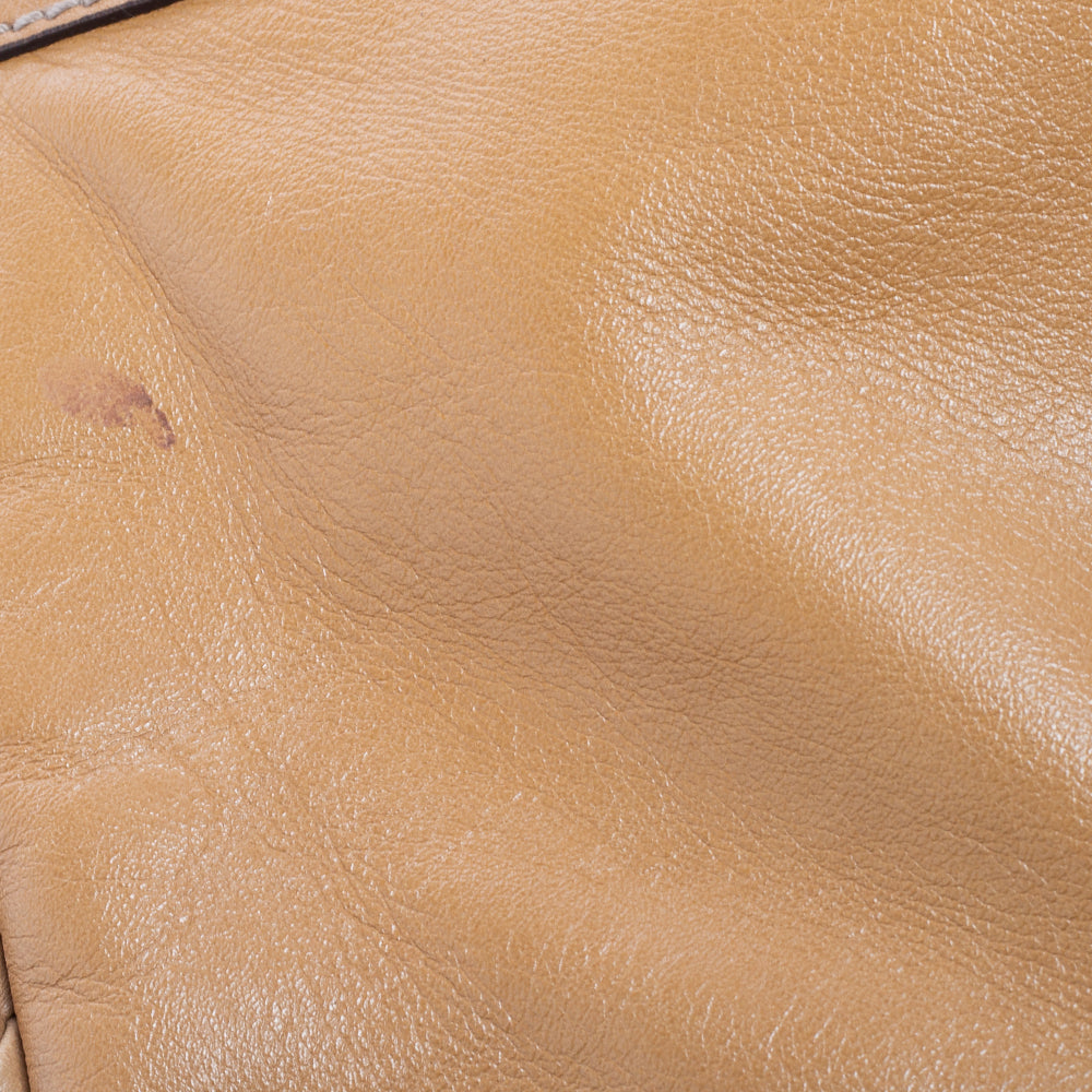Gucci Beige Leather Medium Britt Tassel Hobo