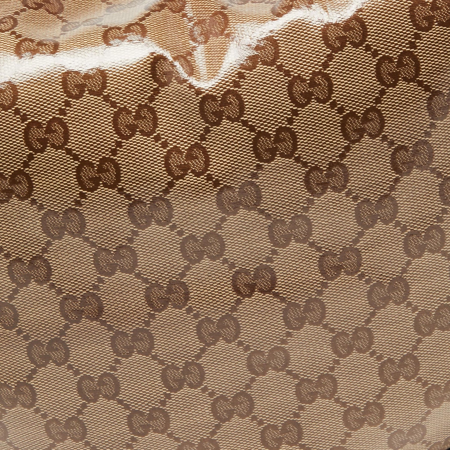 Gucci Beige/Brown GG Crystal Canvas Duchessa Hobo