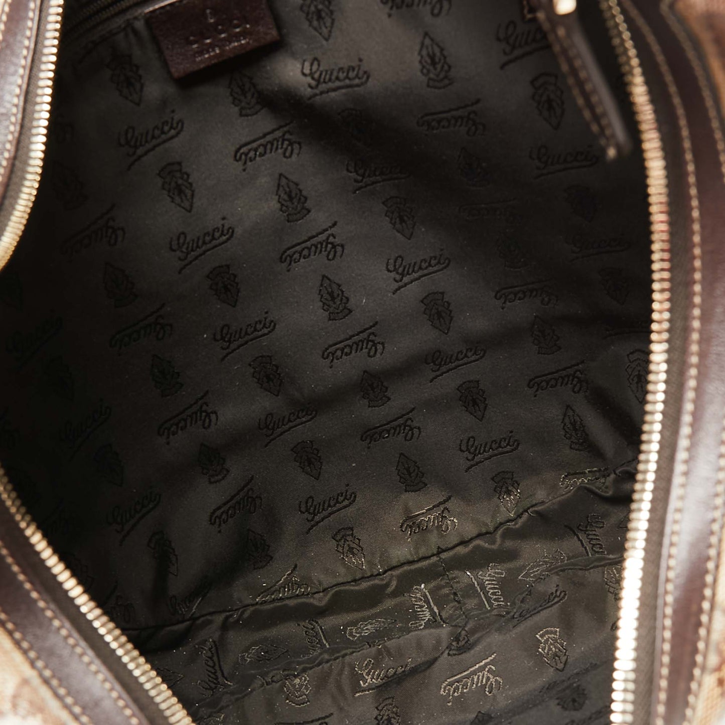 Gucci Beige/Brown GG Crystal Canvas Duchessa Hobo