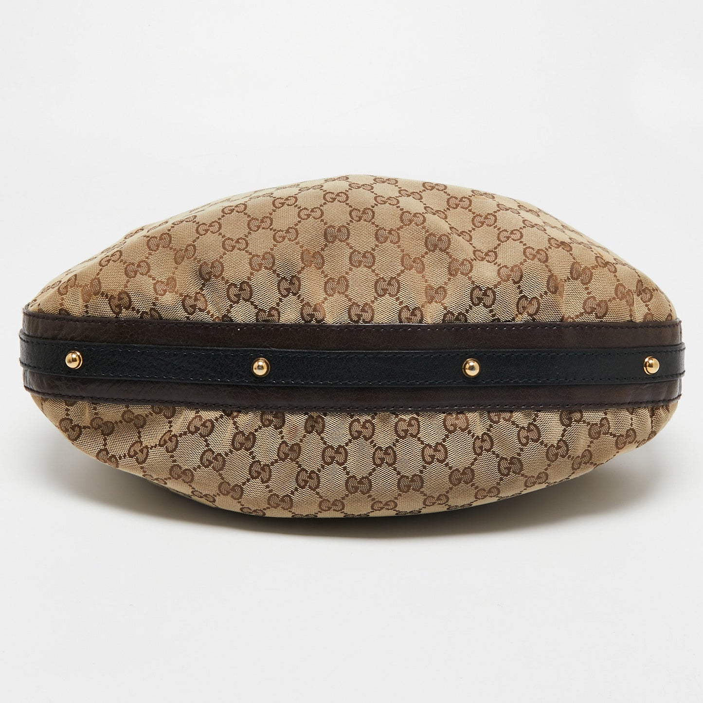 Gucci Beige/Brown GG Canvas and Leather Medium Interlocking G Hobo