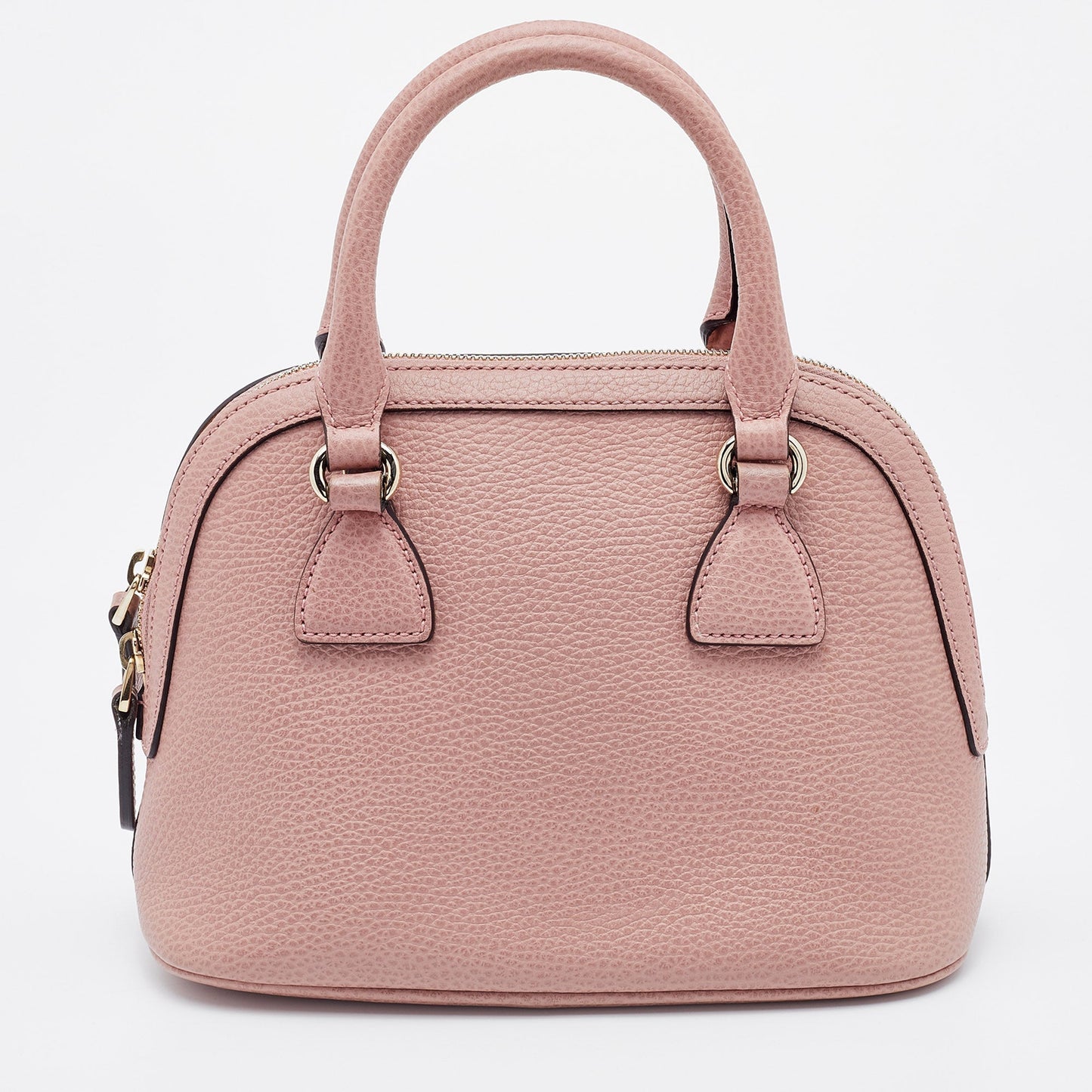 Gucci Light Pink Leather Dollar Small GG Charm Dome Bag