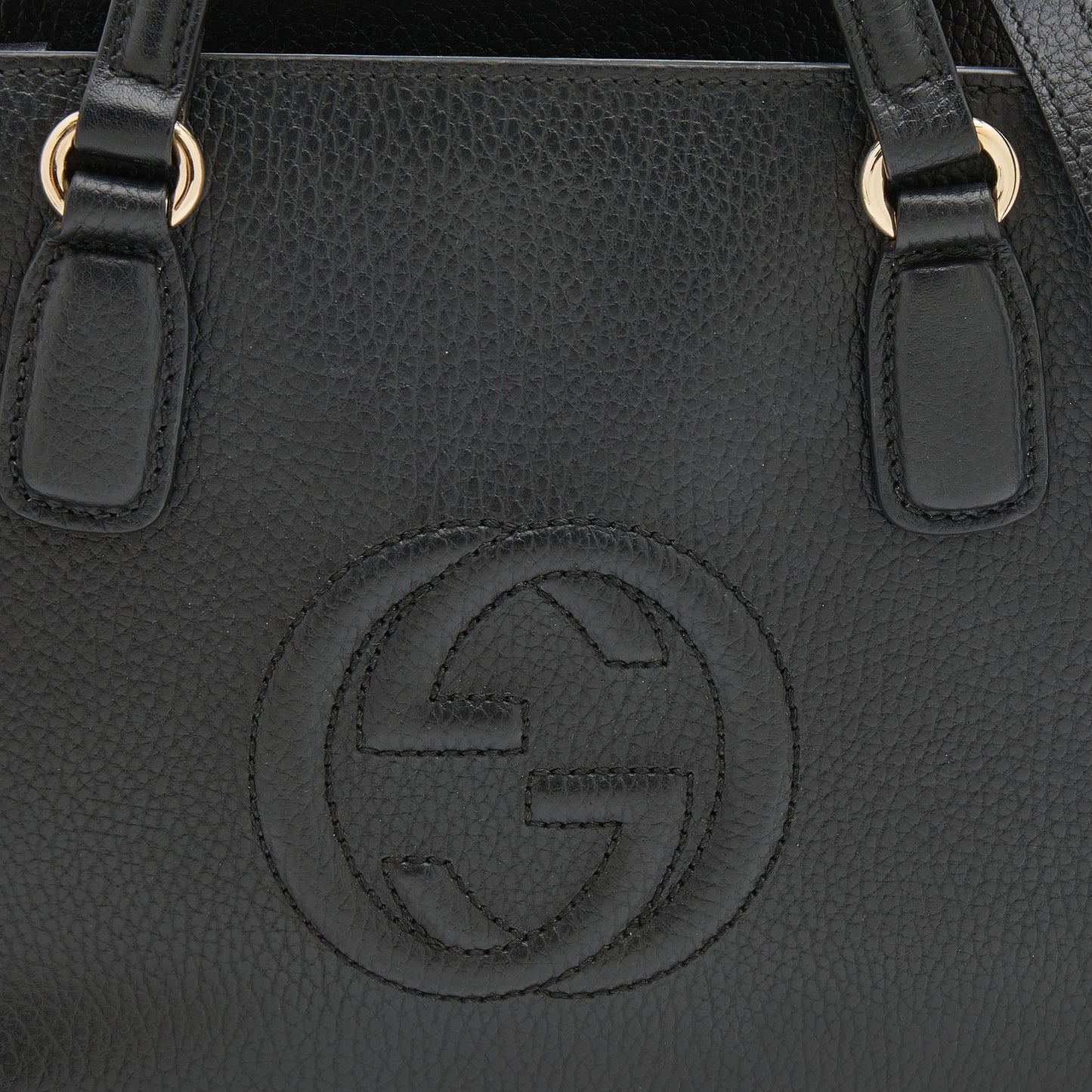 Gucci Black Leather Small Soho Tote