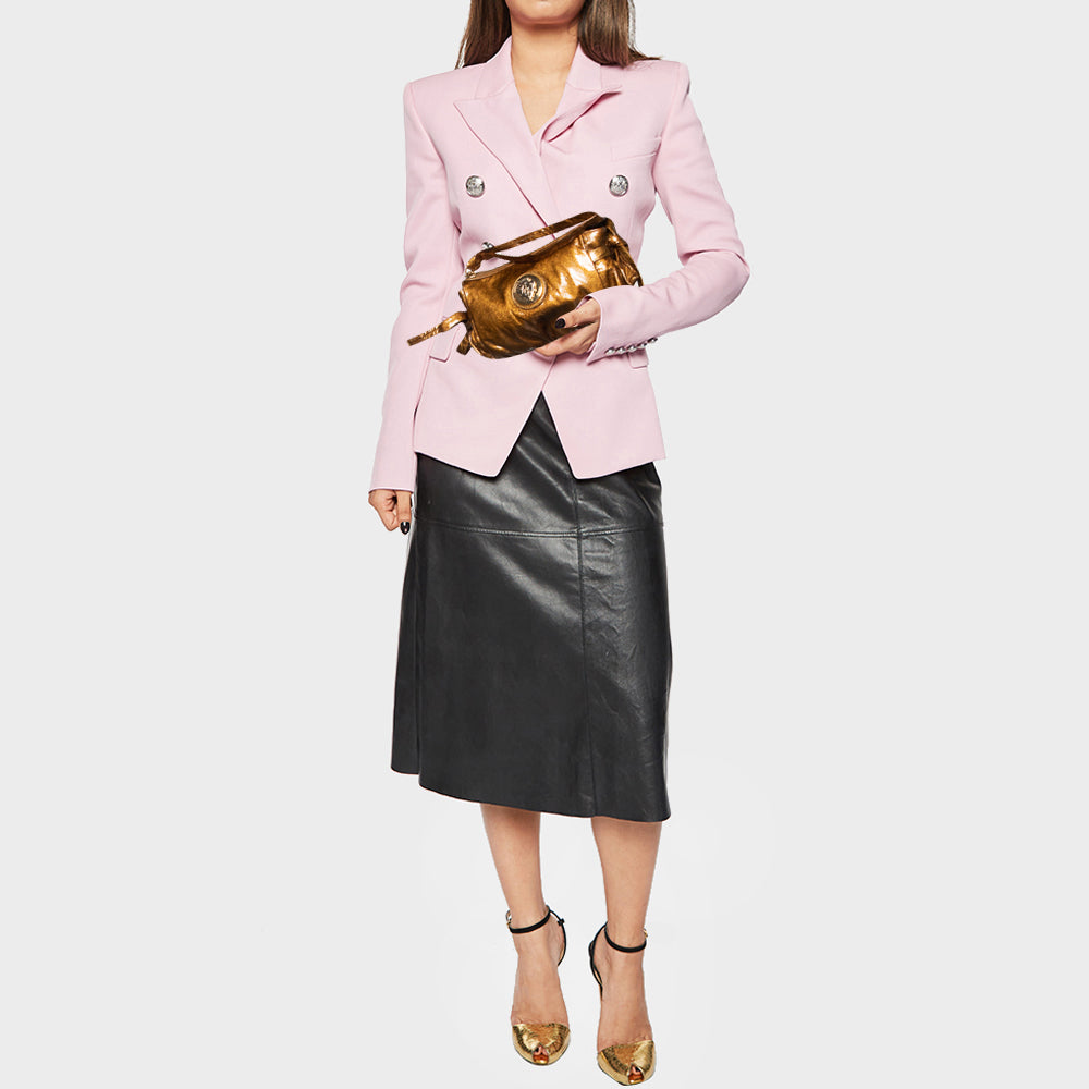 Gucci Gold Leather Hysteria Clutch