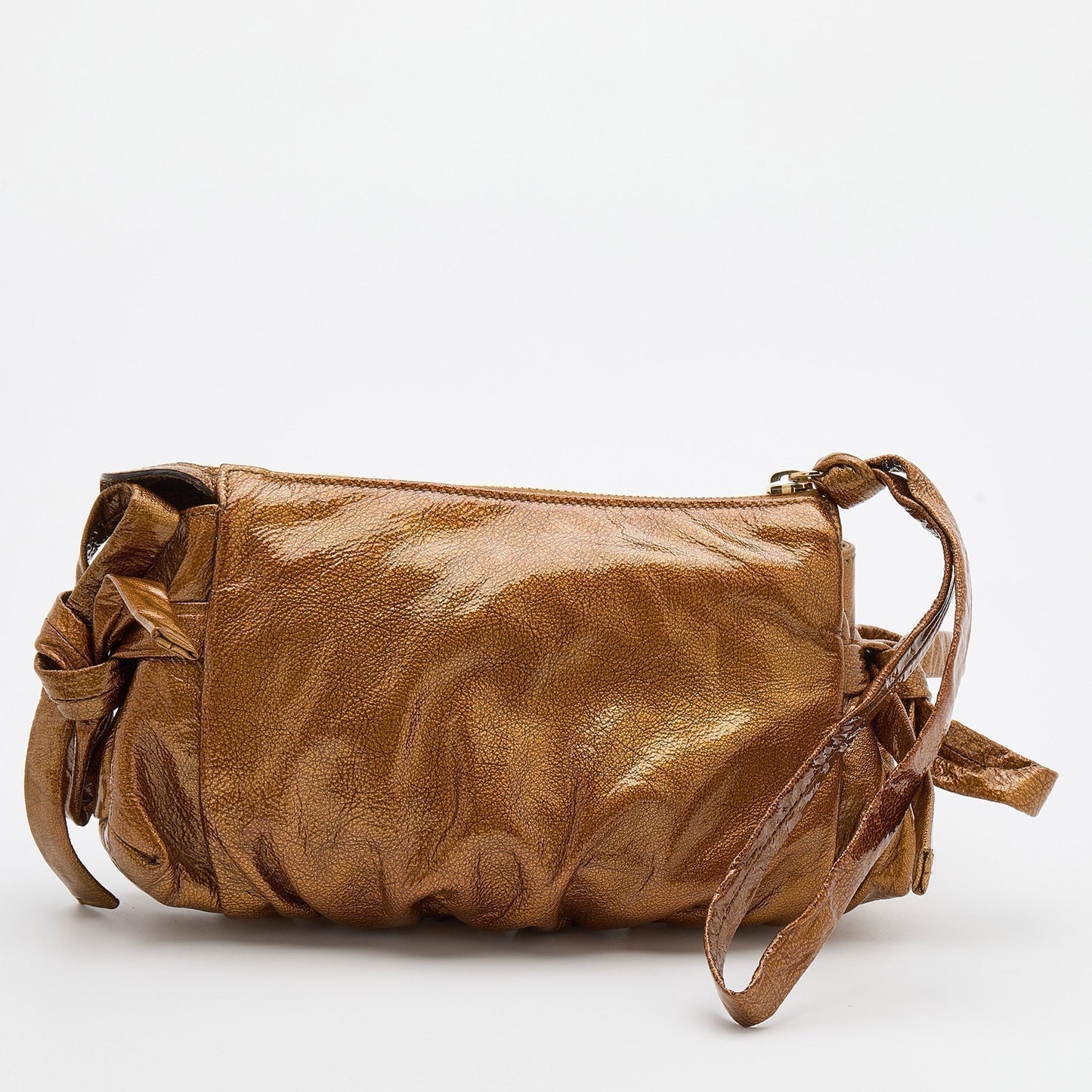 Gucci Gold Leather Hysteria Clutch