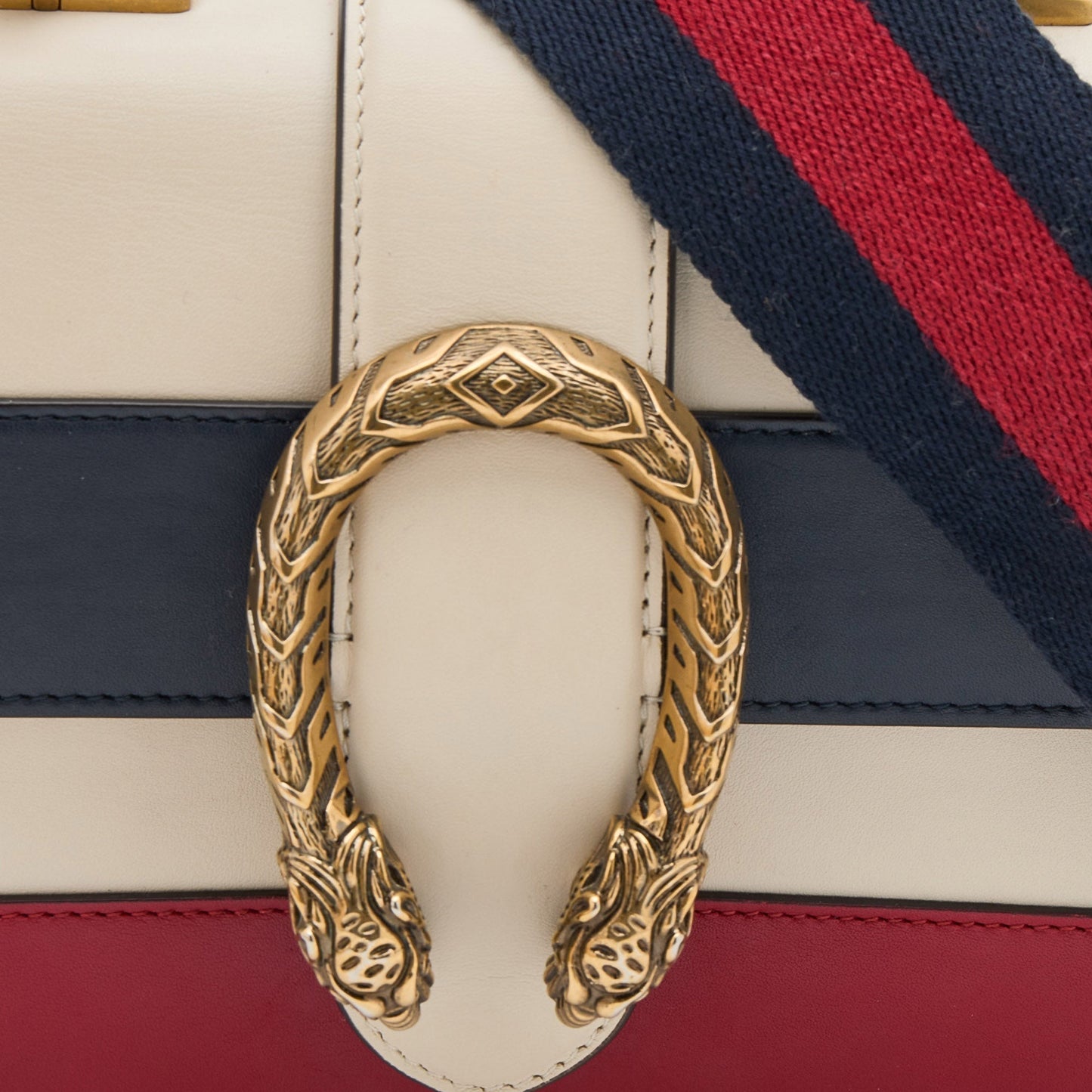 Gucci Multicolor Leather Mini Dionysus Bamboo Top Handle Bag