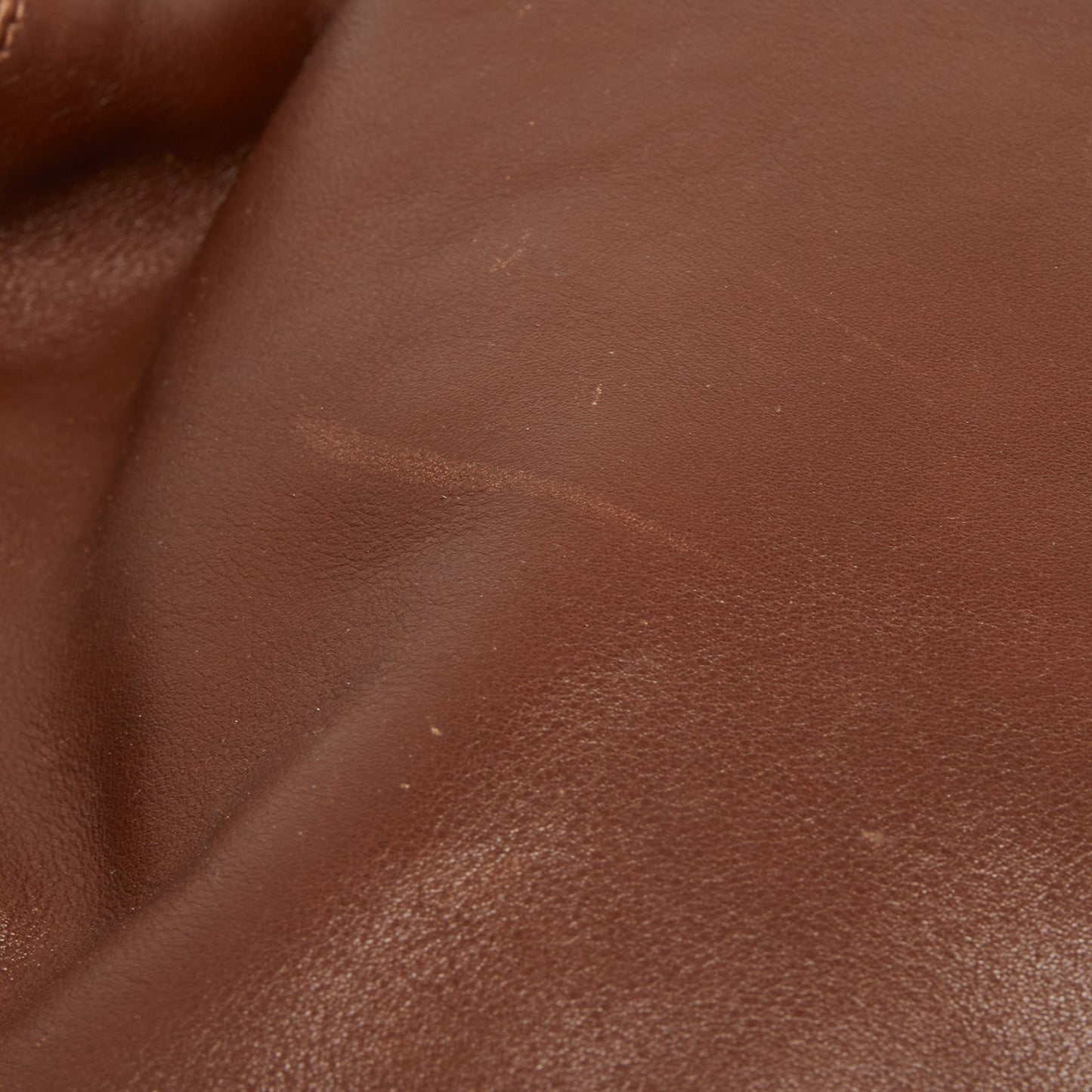 Gucci Brown Leather Bamboo Top Handle Bag
