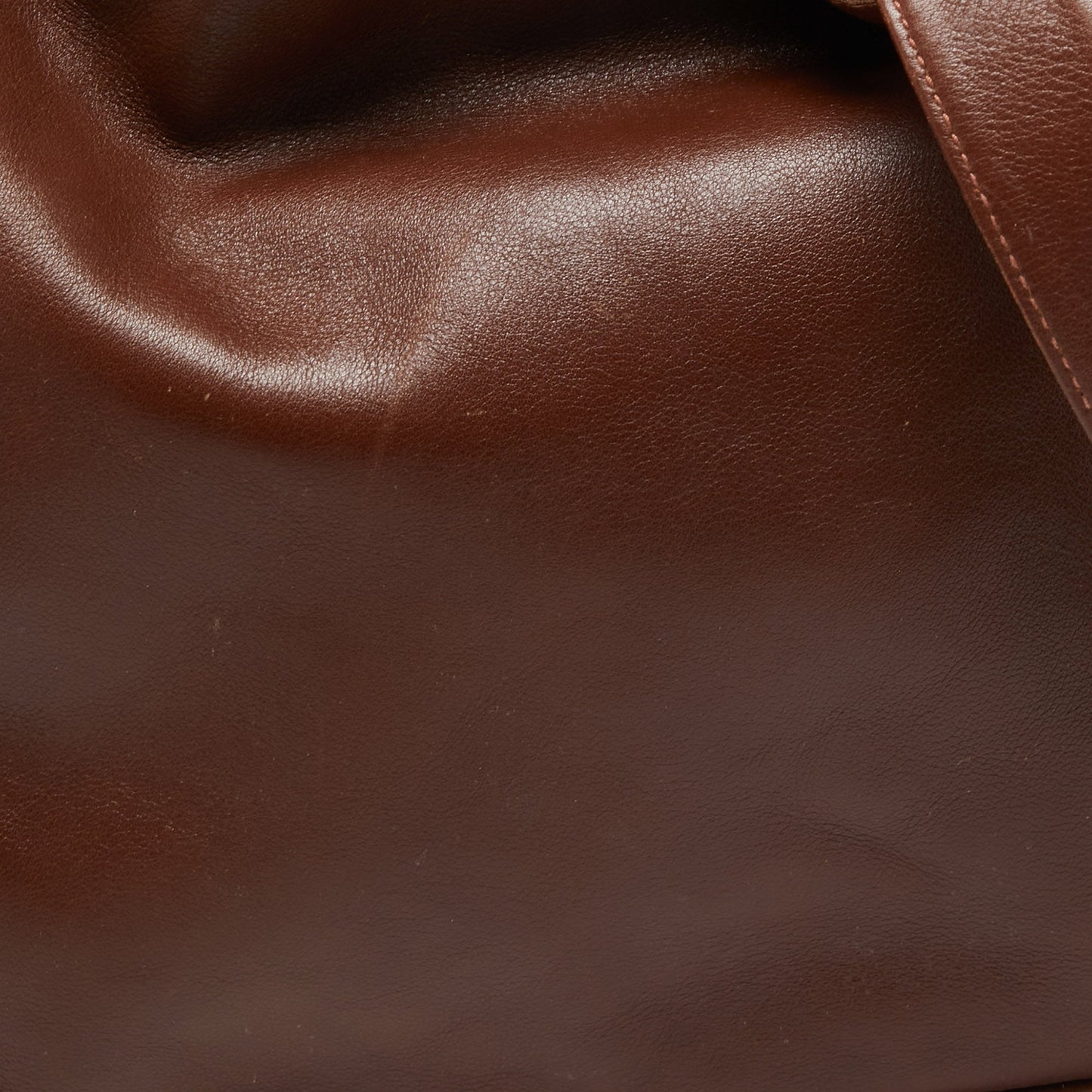 Gucci Brown Leather Bamboo Top Handle Bag