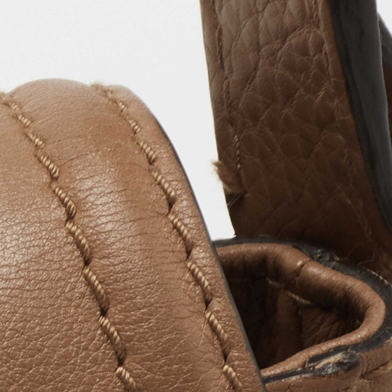 Gucci Brown Leather Techno Horsebit Flap Hobo