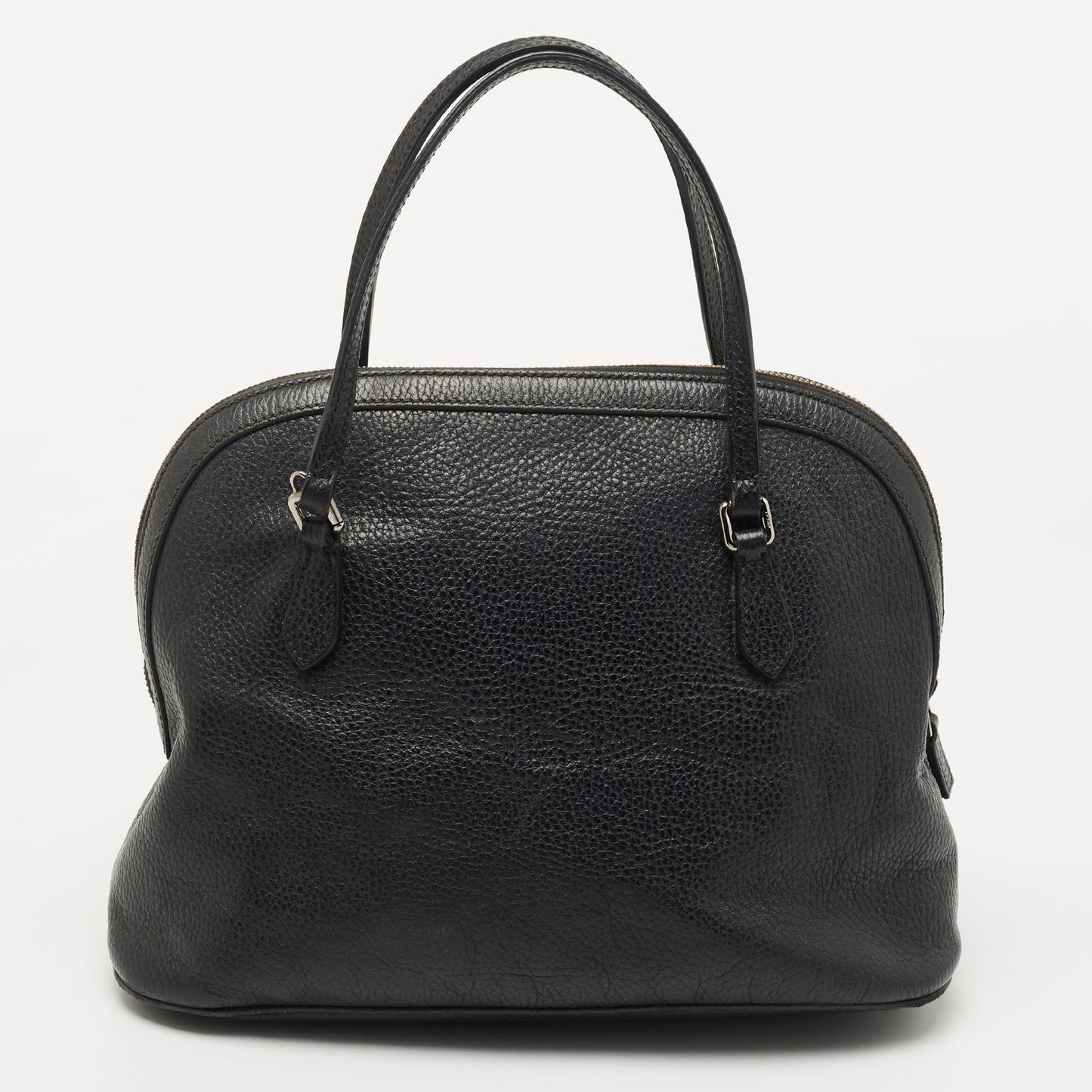 Gucci Black Leather Dome Satchel