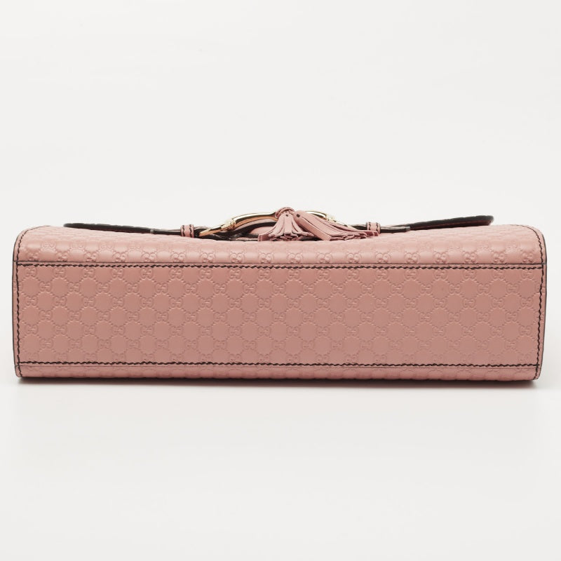 Gucci Pink Microguccissima Leather Medium Emily Shoulder Bag