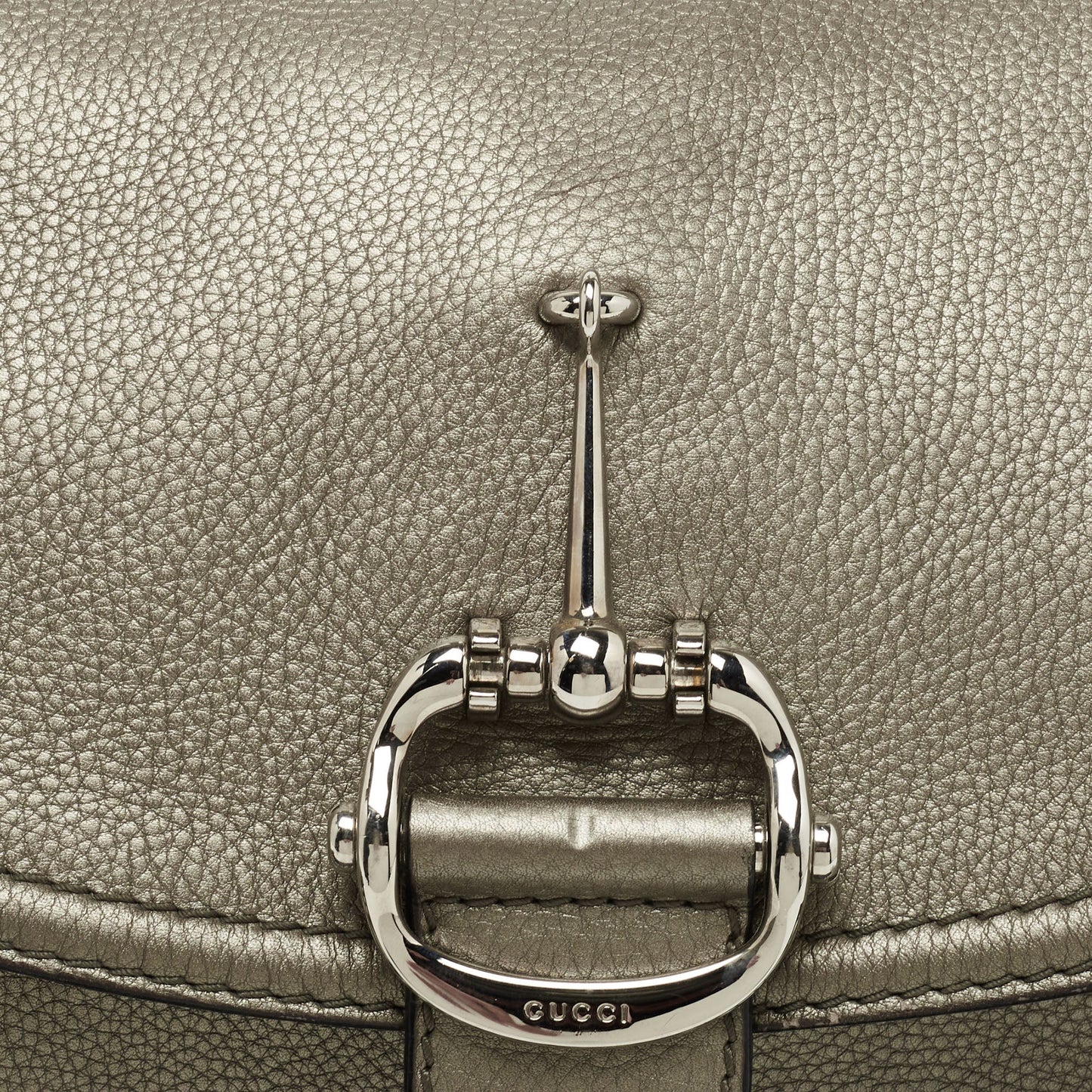 Gucci Metallic Leather Techno Horsebit Hobo