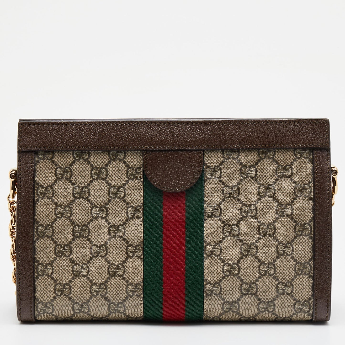 Gucci Beige/Brown GG Supreme Canvas  Ophidia Shoulder Bag