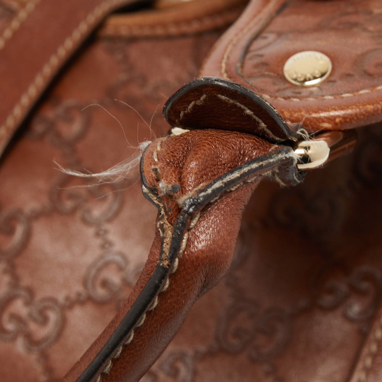 Gucci Brown Guccissima Leather Bardot Joy Hobo