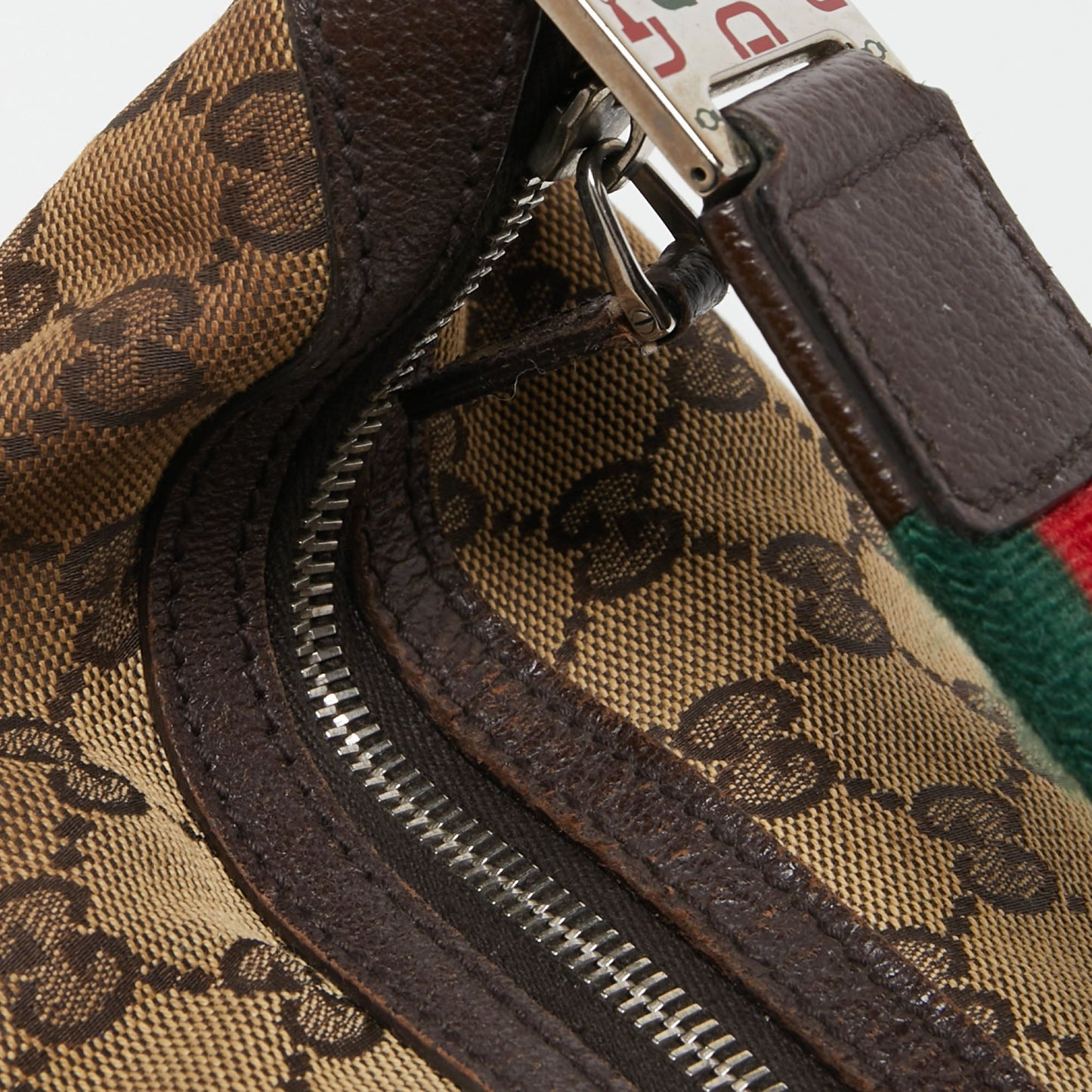 Gucci Beige/Ebony GG Canvas Web Pop Hobo