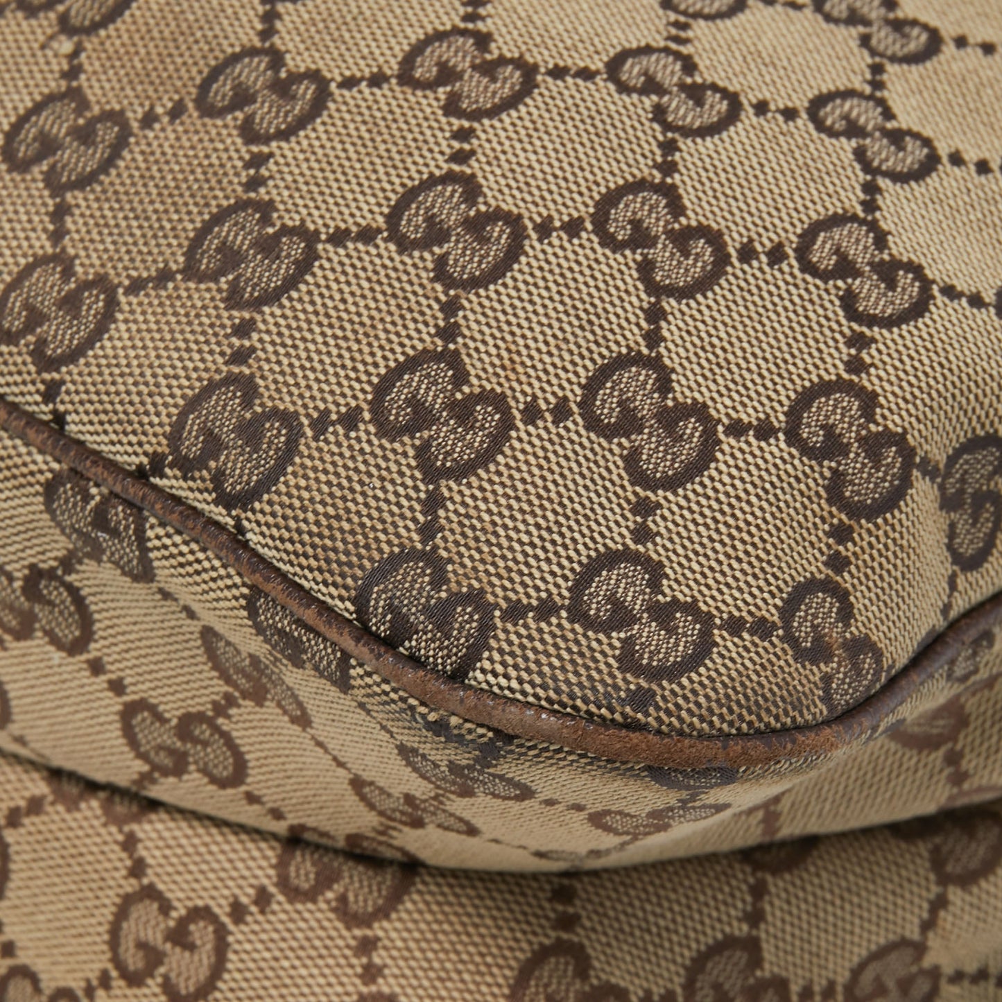 Gucci Beige/Ebony GG Canvas Web Pop Hobo