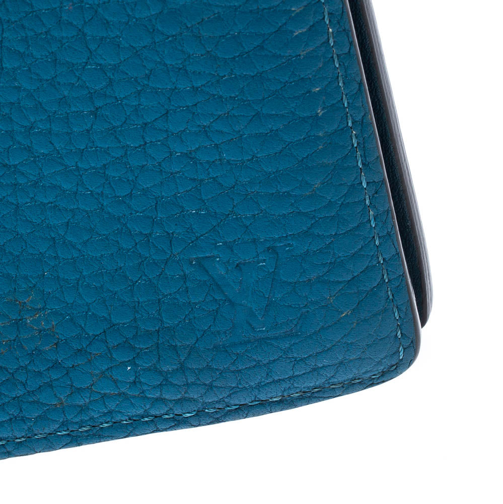 Louis Vuitton Blue Taurillon Leather Brazza Wallet