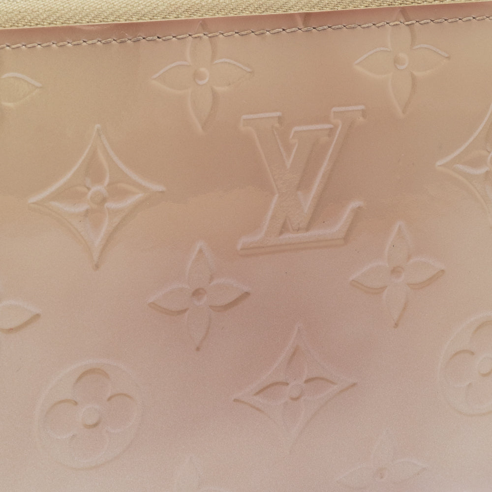 Louis Vuitton Cream White Monogram Vernis Zippy Wallet