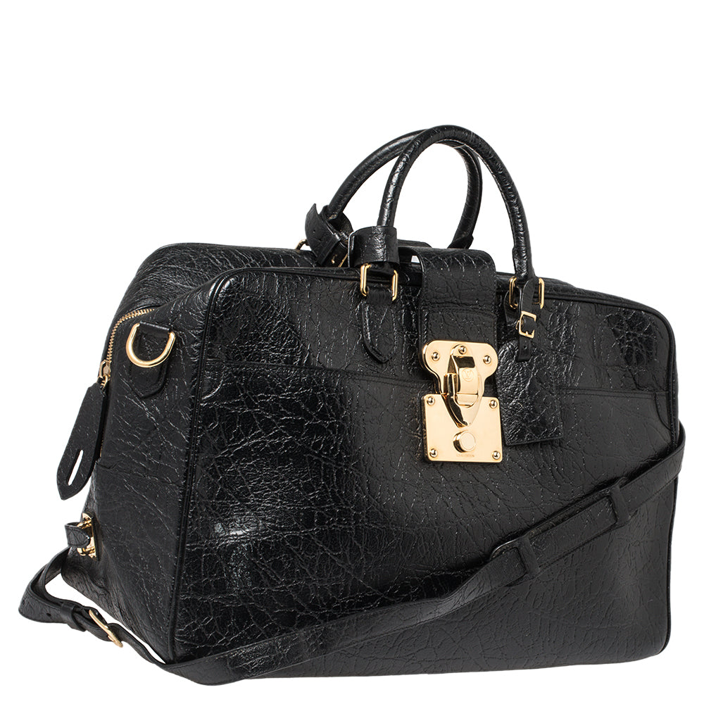 Louis Vuitton Black Cuir Indra Duffel Bag