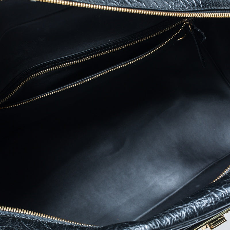 Louis Vuitton Black Cuir Indra Duffel Bag