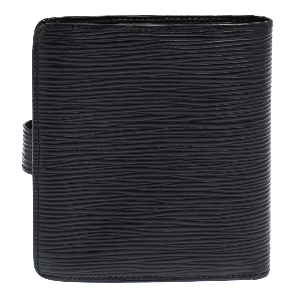 Louis Vuitton Black Epi Leather Compact Wallet