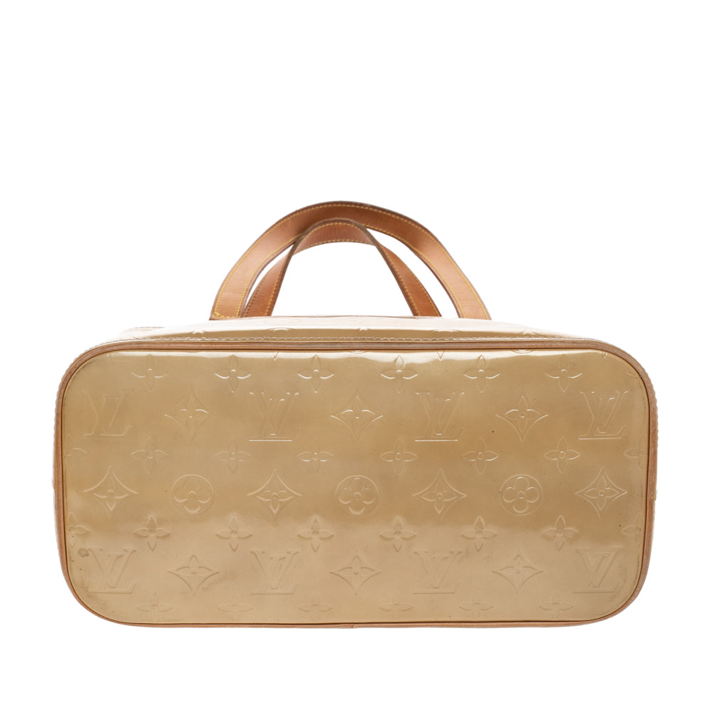 Louis Vuitton Beige Monogram Vernis Houston Bag