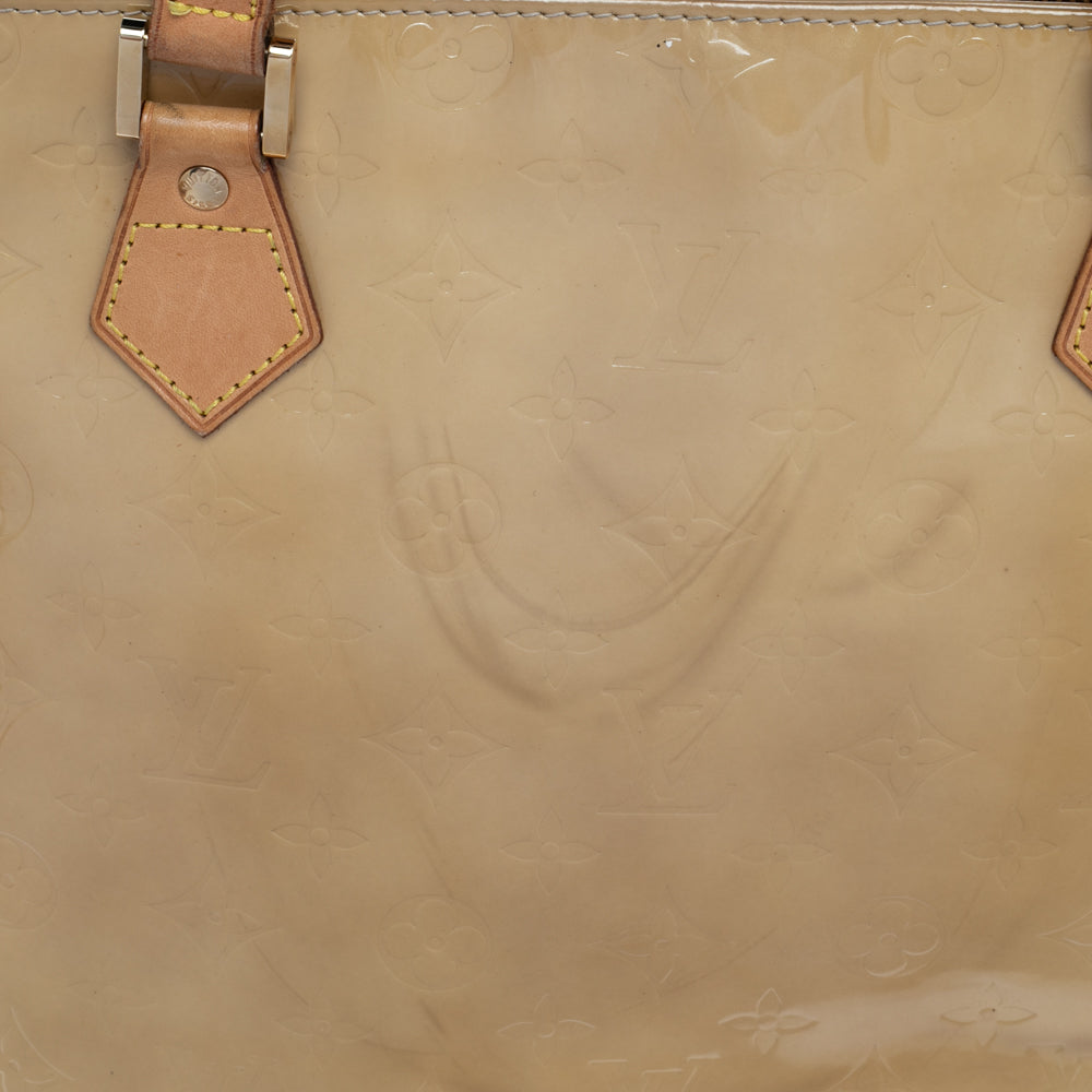 Louis Vuitton Beige Monogram Vernis Houston Bag