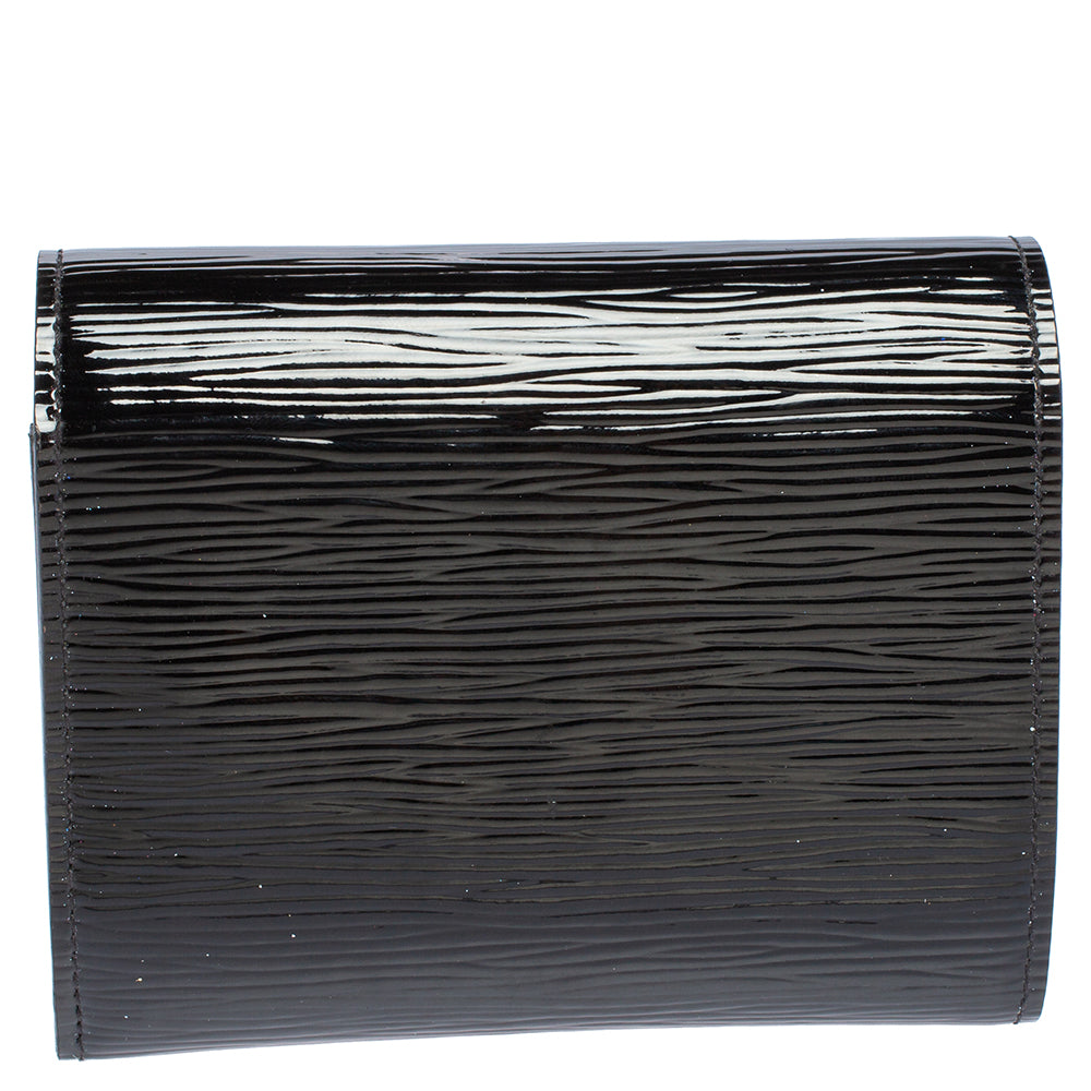 Louis Vuitton Black Electric Epi Leather Joey Wallet