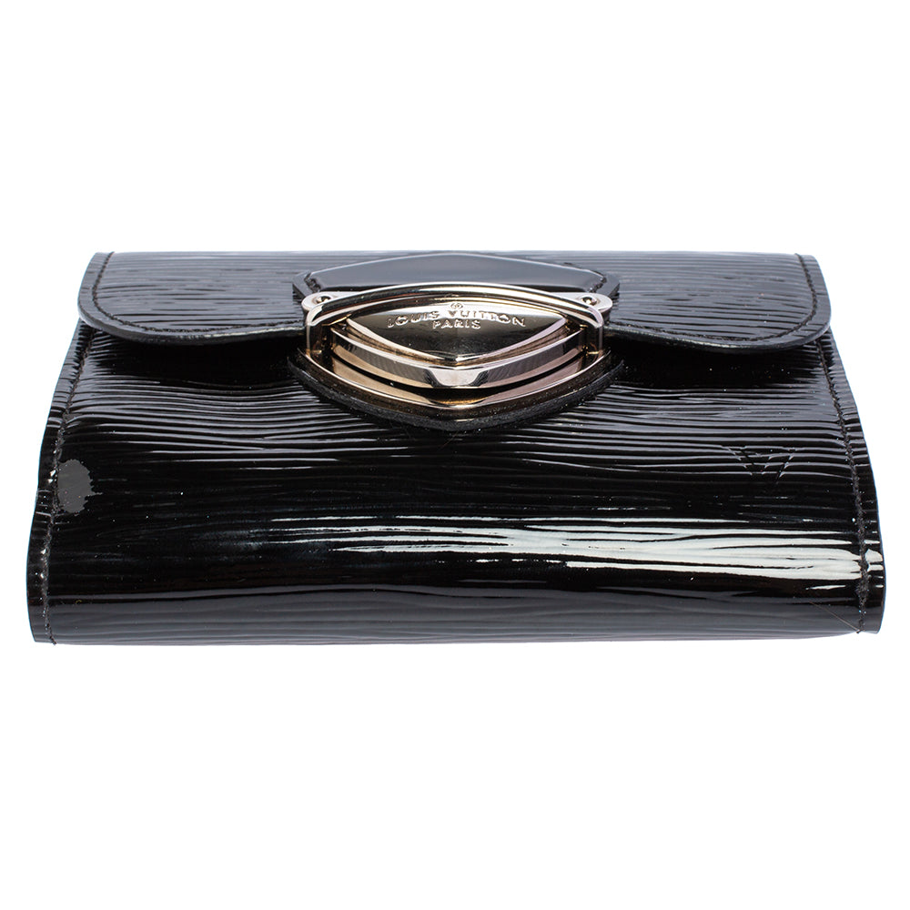 Louis Vuitton Black Electric Epi Leather Joey Wallet