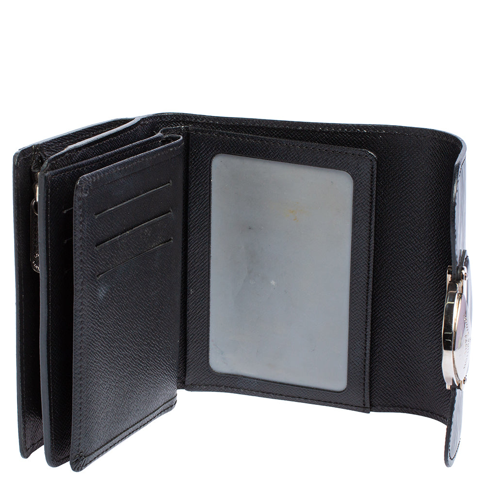 Louis Vuitton Black Electric Epi Leather Joey Wallet