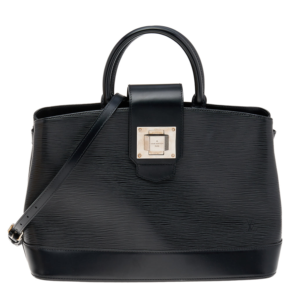 Louis Vuitton Black Electric Epi Leather Mirabeau GM Bag