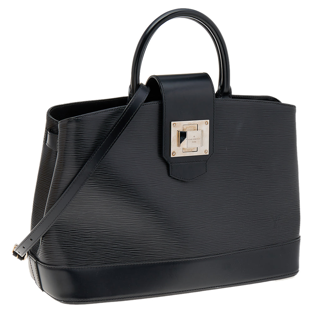 Louis Vuitton Black Electric Epi Leather Mirabeau GM Bag