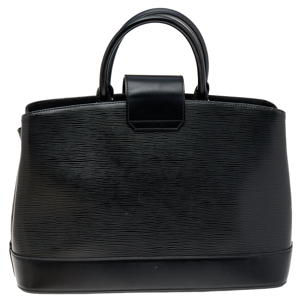 Louis Vuitton Black Electric Epi Leather Mirabeau GM Bag