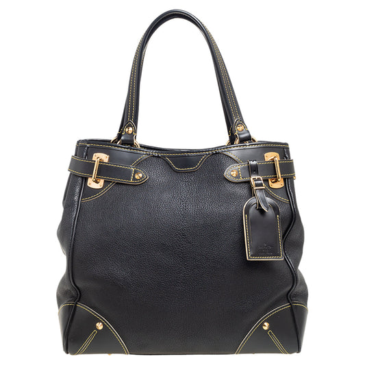Louis Vuitton Black Suhali Leather Le Majestueux Tote