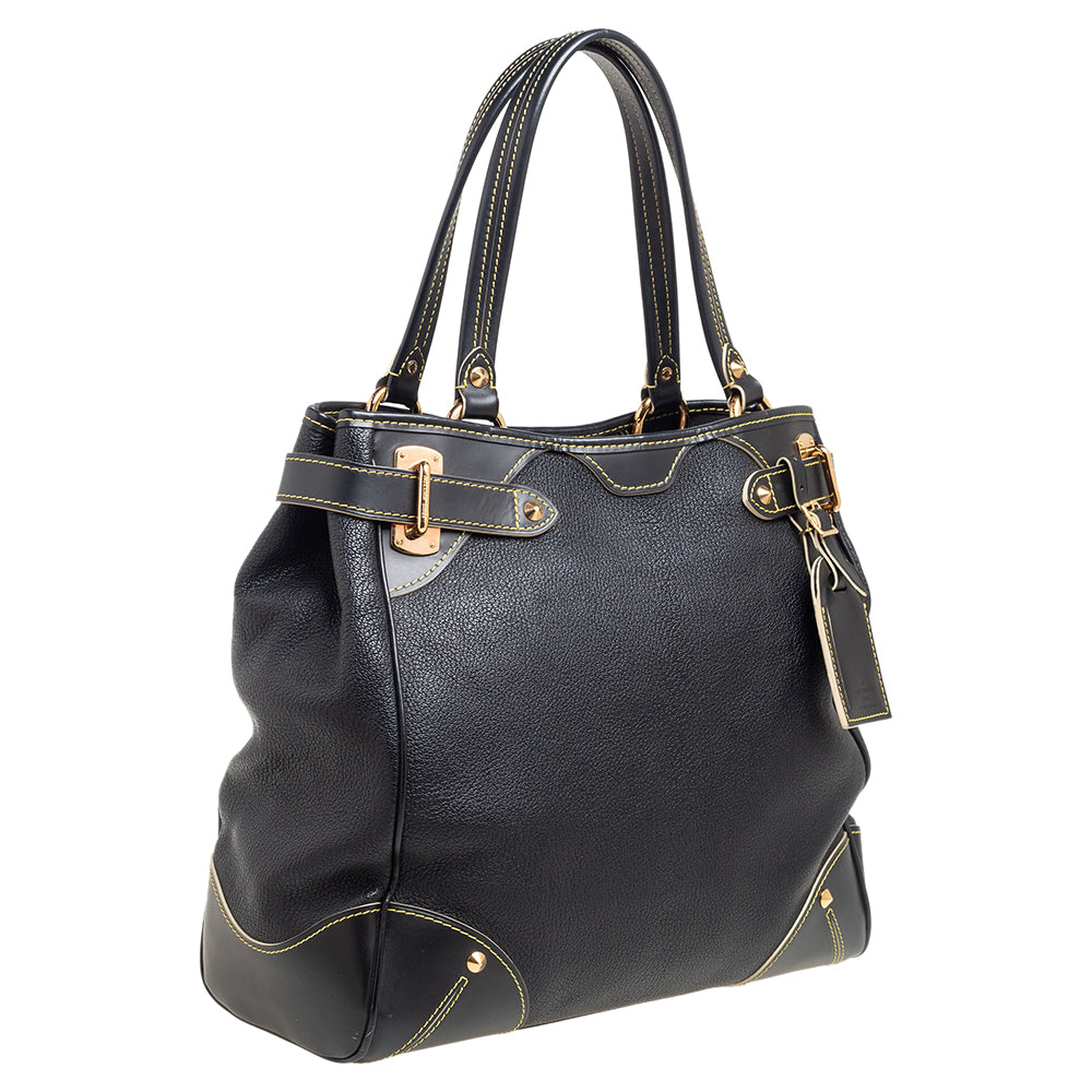 Louis Vuitton Black Suhali Leather Le Majestueux Tote
