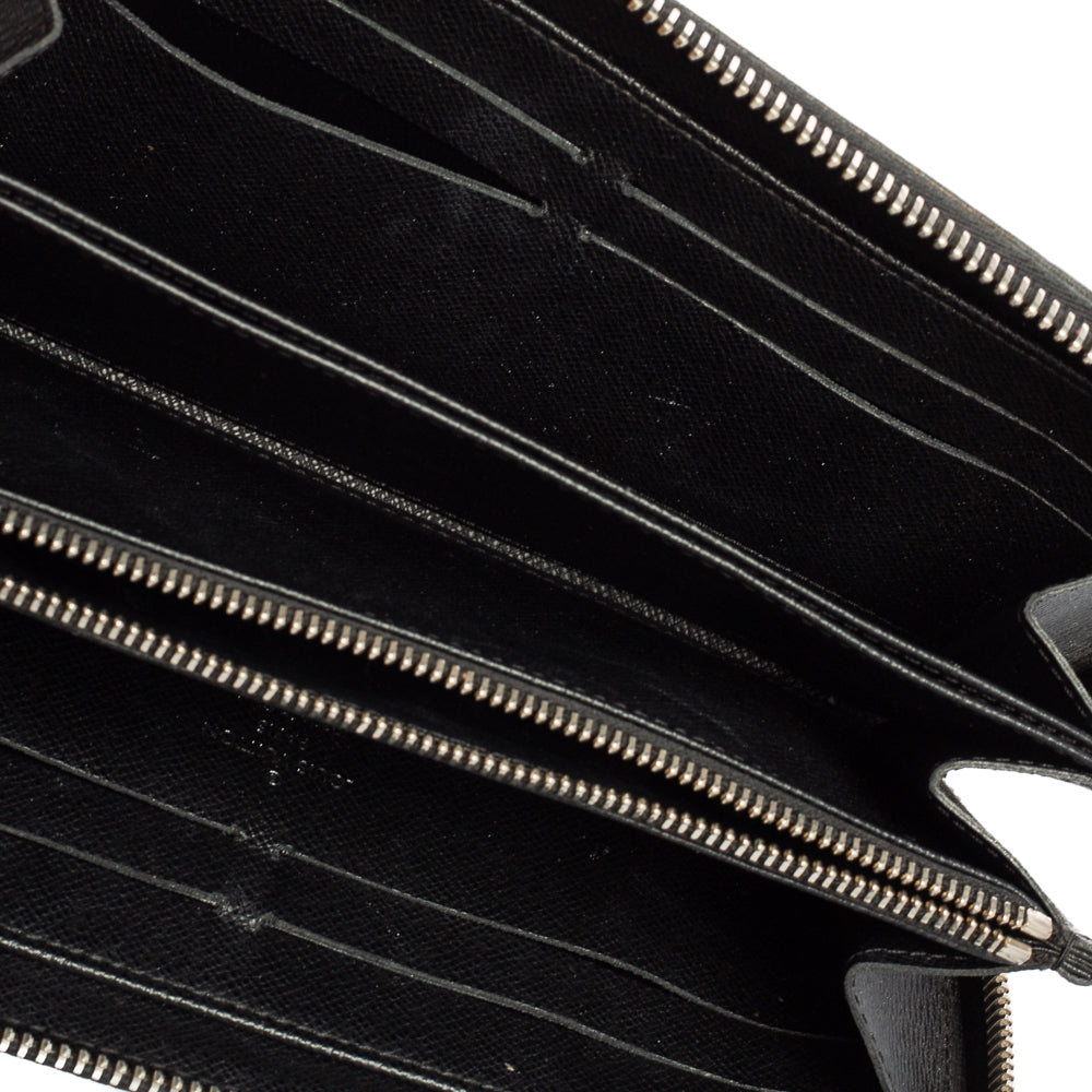 Louis Vuitton Black Epi Leather Zippy Continental Wallet