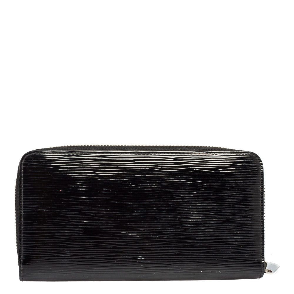 Louis Vuitton Black Epi Leather Zippy Continental Wallet