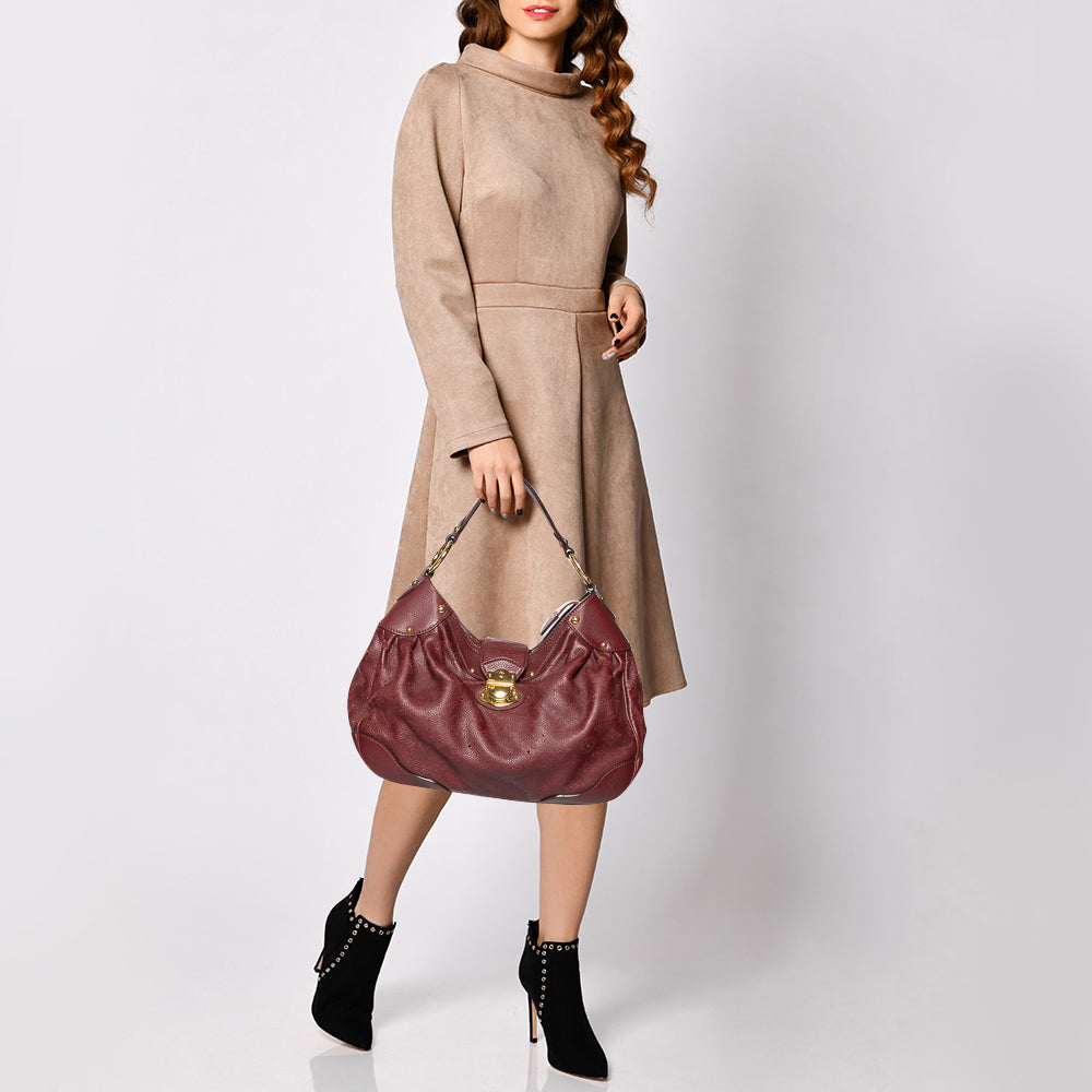 Louis Vuitton Bordeaux Monogram Mahina Leather Solar PM Bag
