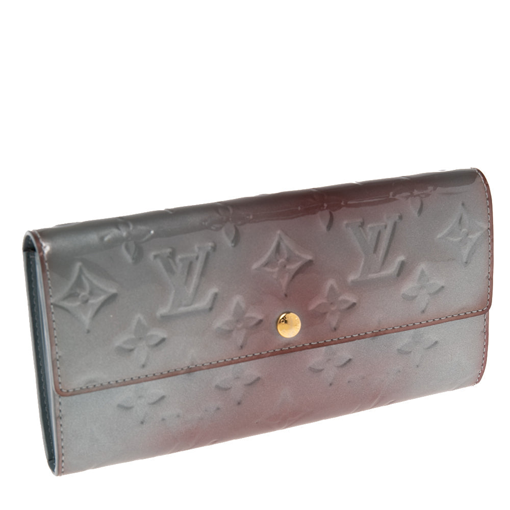 Louis Vuitton Givre Monogram Vernis Sarah Wallet
