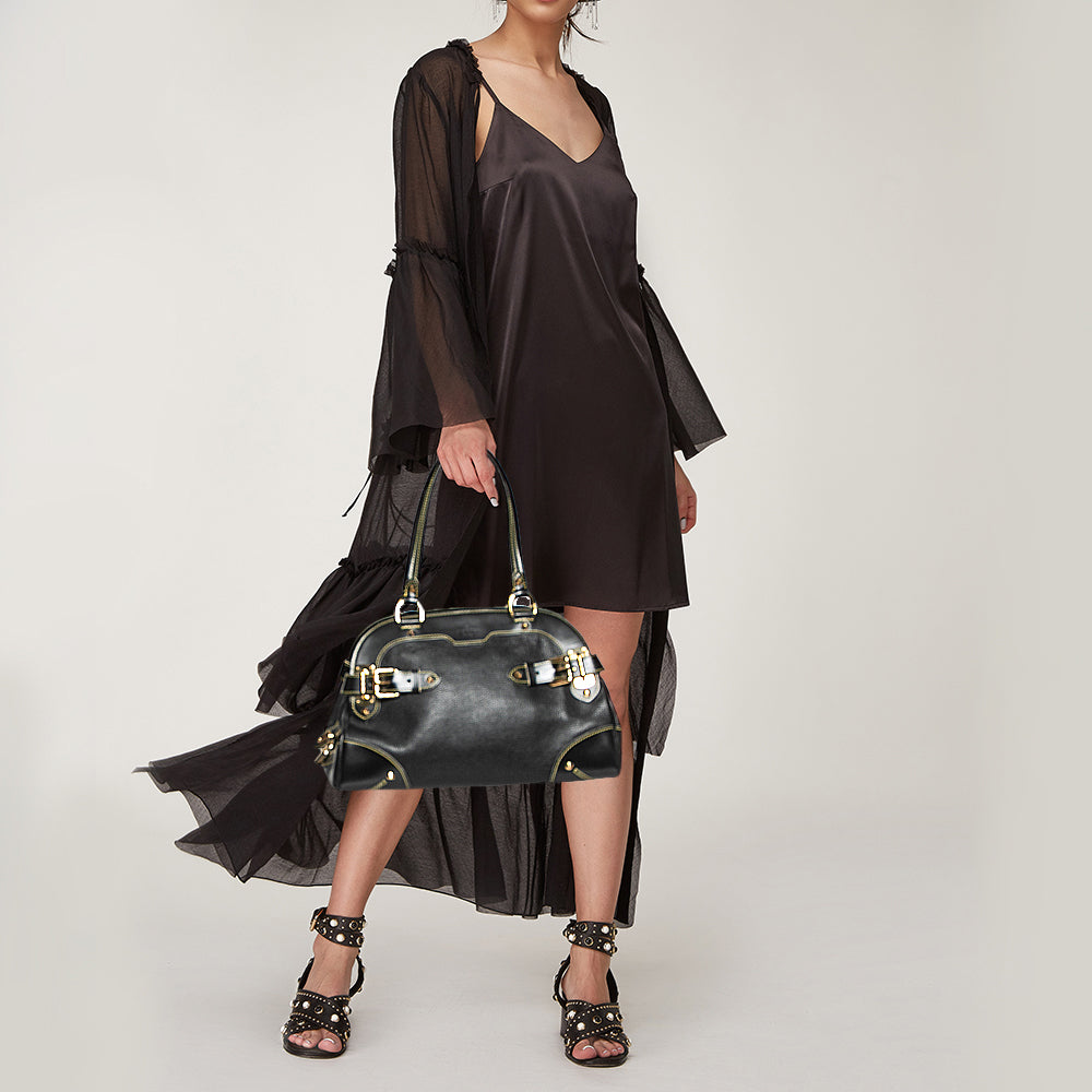 Louis Vuitton Black Suhali Leather Le Radieux Bag