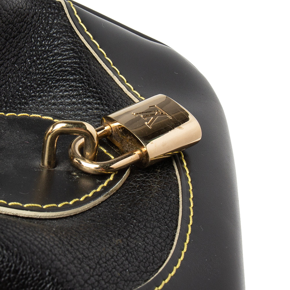 Louis Vuitton Black Suhali Leather Le Radieux Bag
