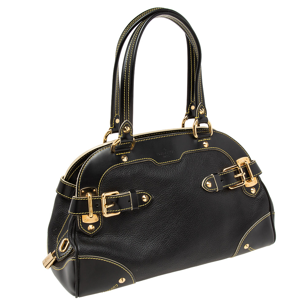 Louis Vuitton Black Suhali Leather Le Radieux Bag